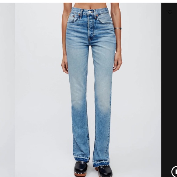 Re/done high rise skinny boot Jean